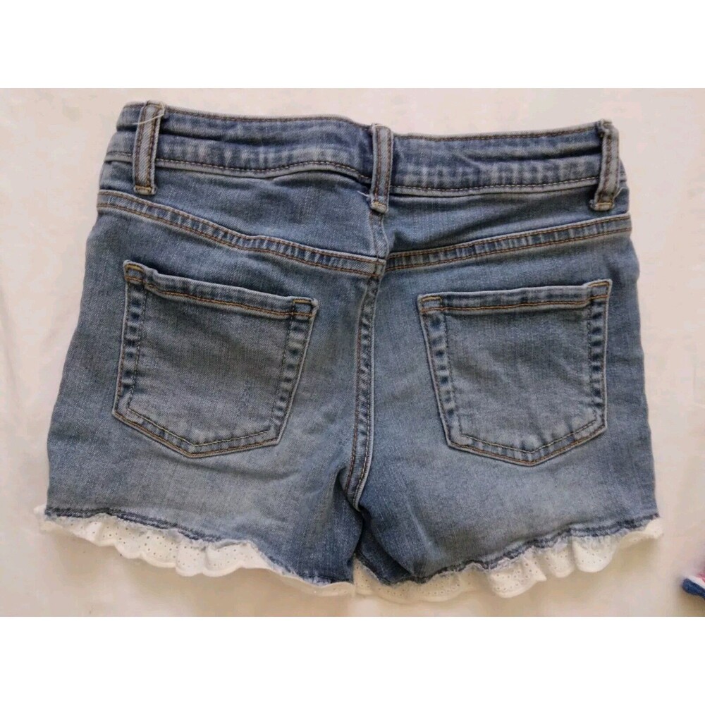Small Lot Of 4 Girl's Size 7/8 8 10 Shirt Shorts Romper Cropped Jeans - Picture 6 of 14